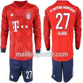 Maillot de Foot Bayern Munich Alaba 27 Enfant Domicile 2018/19 ML